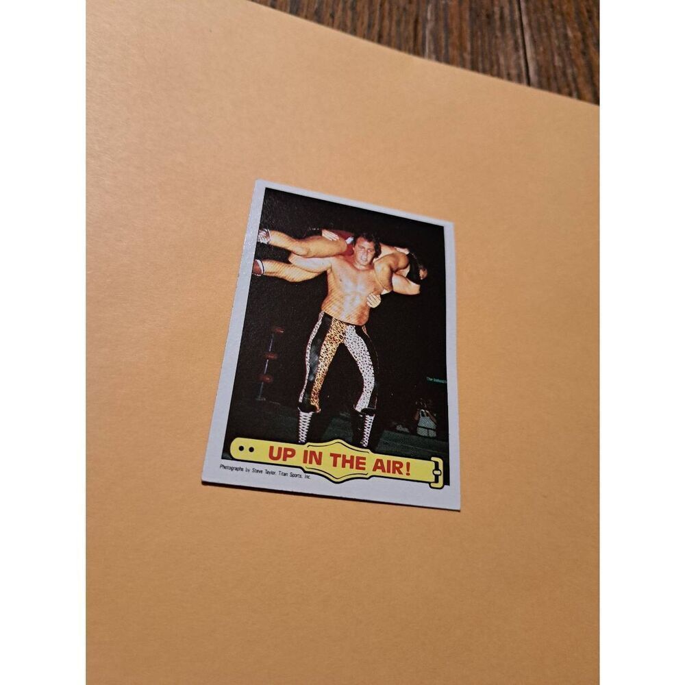 Vintage 1985 WWF Ringside Action Trading Card #26 Brutus Beefcake Body Slam